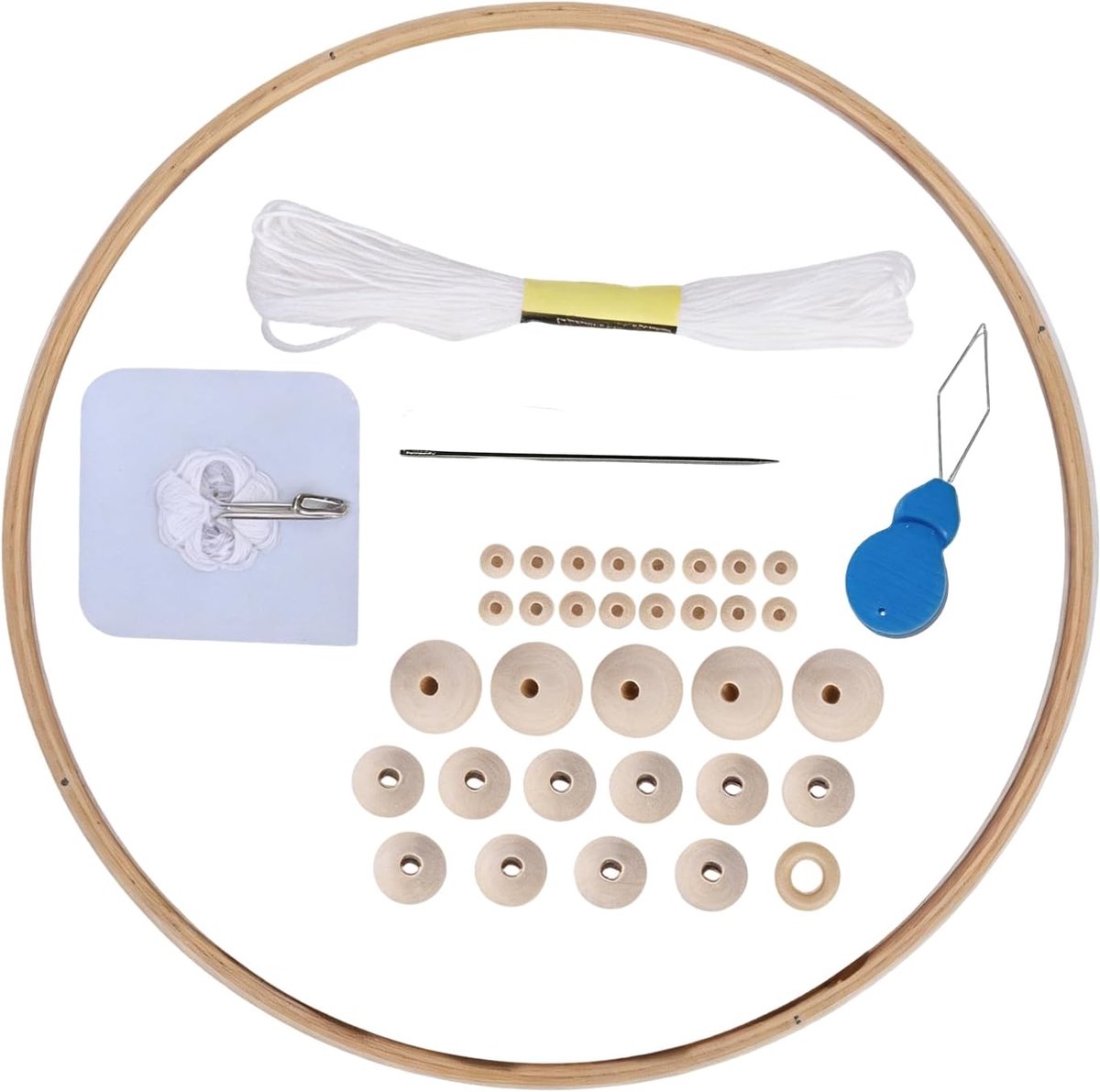 Mobiele Wind Chime - Natuurlijk Hout - Veilig en Gifvrij - Rustieke Woondecoratie - ShopVlot