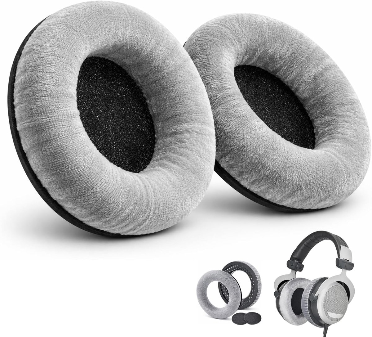 Oorkussens vervanging - zachte velvet - voor DT 770 Pro, DT 880, HS 300 - verbeter het draagcomfort - ShopVlot