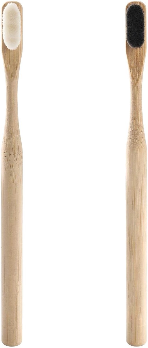 Solidchoice - Set van 2 Bamboo Tandenborstels met Zachte Borstels