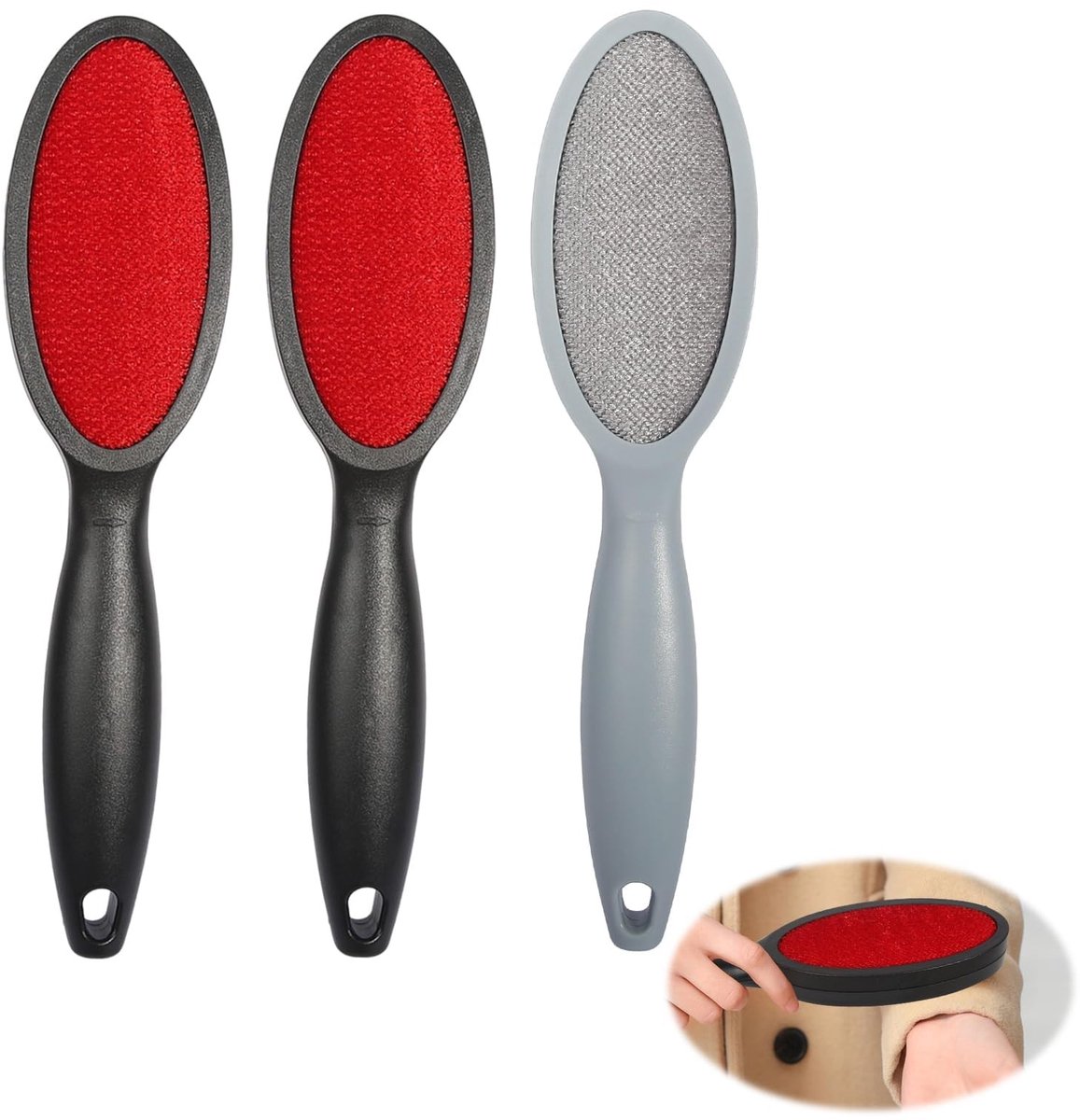 Solidchoice - 3 Stuks Lintborstels voor Kleding en Meubels