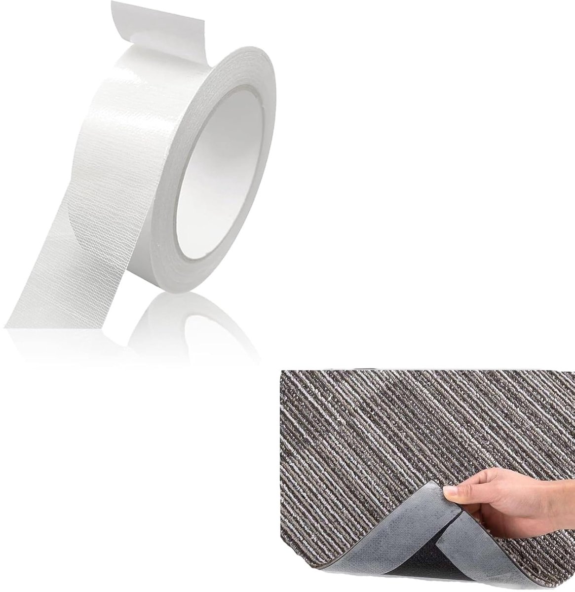 Dubbelzijdige tapijt tape - extra sterke kleefkracht - multifunctioneel gebruik - ideaal voor vloeren - ShopVlot
