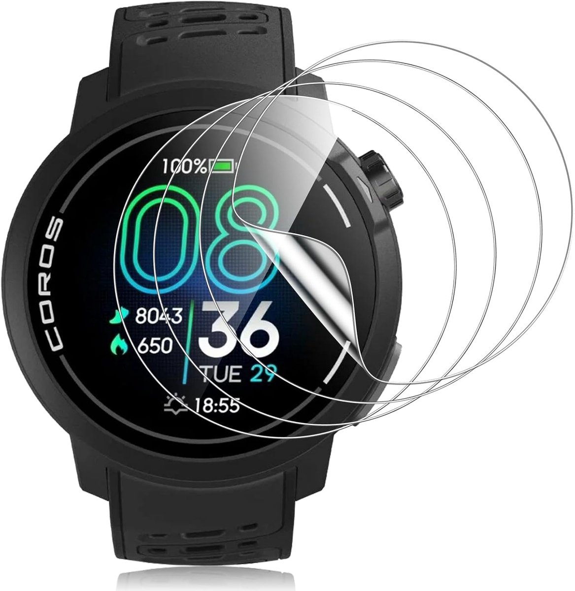 Screenprotector voor smartwatch - Ultra flexibele TPU film - Bubble-free HD transparantie - ShopVlot