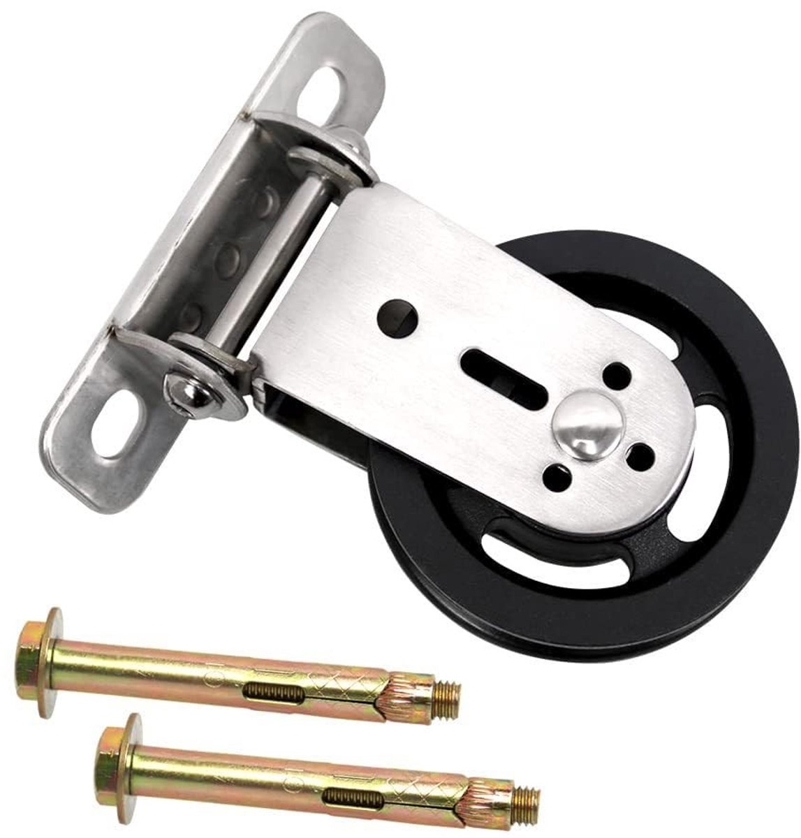 Solidchoice - 88mm Pully voor Touwen met Installatieschroeven, 136 kg Draagkracht