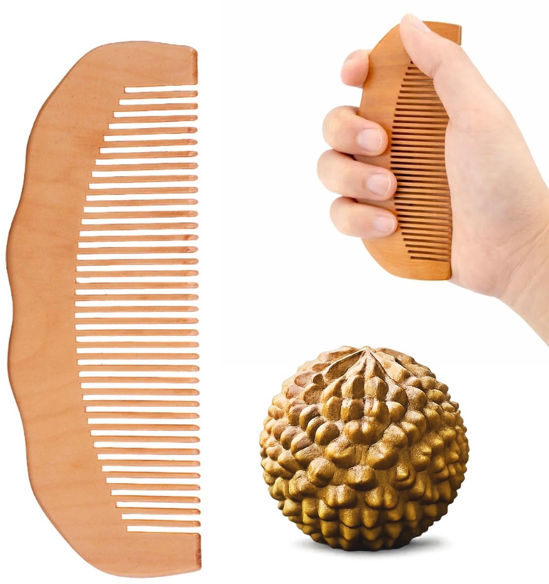 Solidchoice - Natuurlijk Geboorte Set met Wean Kam en Acupressuurbal