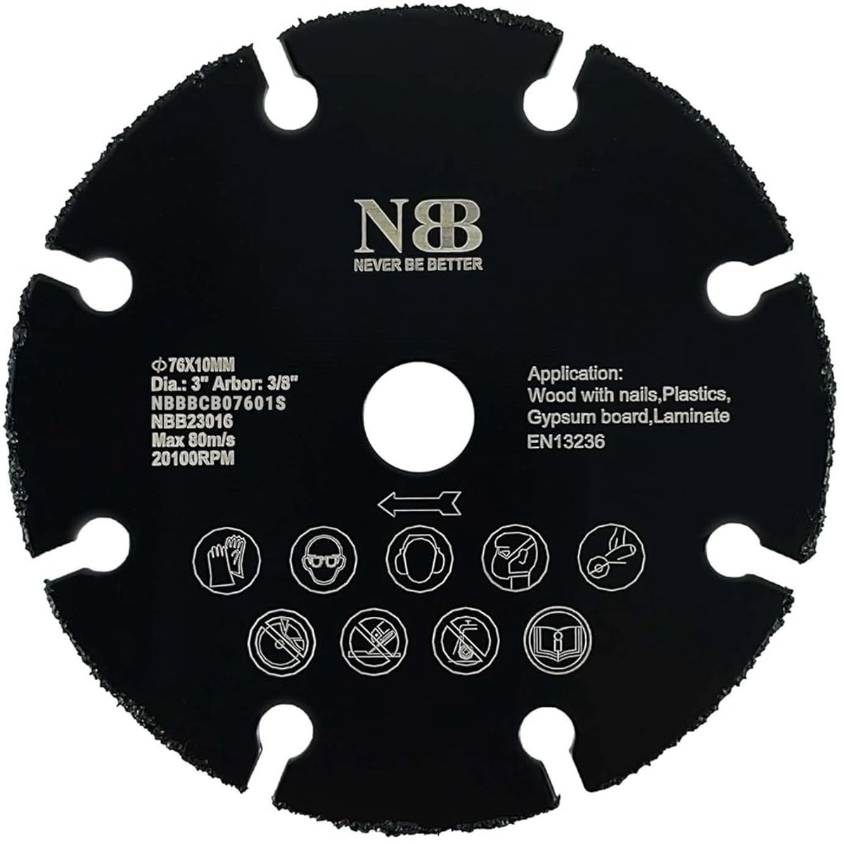 NBB Carbide Saw Blade Carbide Blade for Cutting Wood with Nails Laminate Plastic and Drywall Aluminum Carbide Disc - ShopVlot