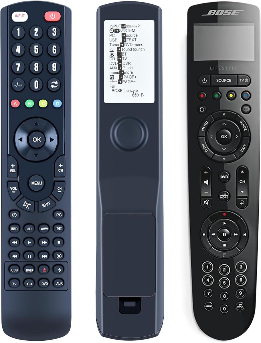 Replacement remote control compatible with Bose Lifestyle 650 Home Entertainment System - ShopVlot