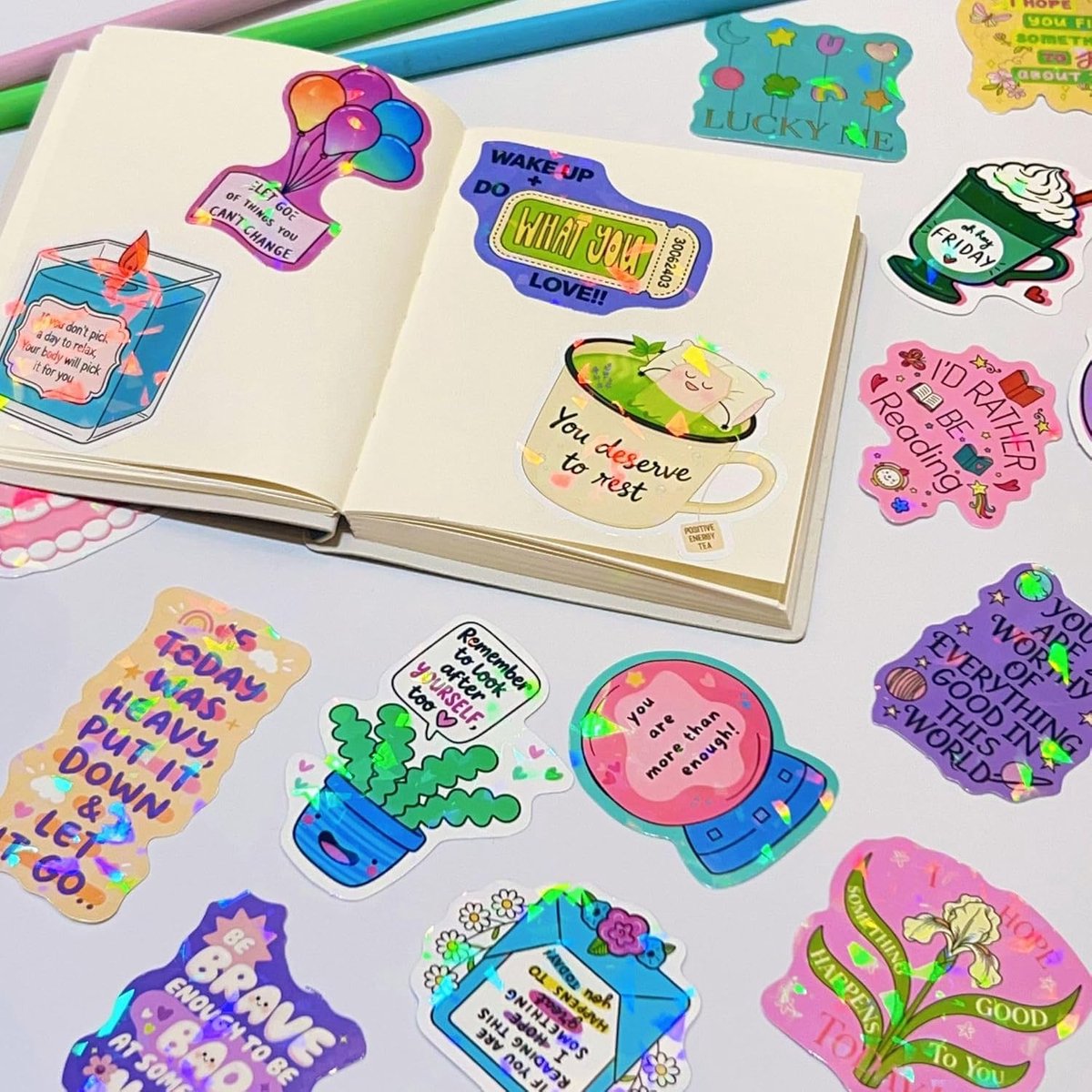 Inspirerende stickers voor volwassenen, 100 stuks, inspirerende vinylstickers, set voor auto, motorfiets, fiets - ShopVlot