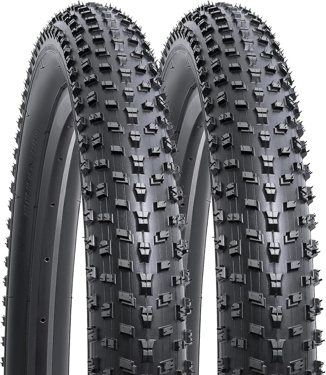 YUNSCM 2-PCS 24-Inch Fat E-Bicycle Tires 24x3.0 Compatible with Mountain 24x3 24x3.0 ElectricBicycle Tyres (Y-1000) - ShopVlot