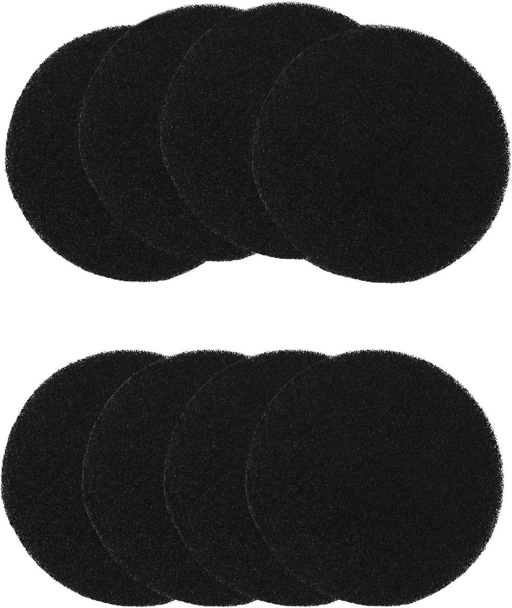 8 Stuks Compostfilters, Ronde Actieve Koolstoffilters voor Compostemmers tot 17 cm, Ideaal