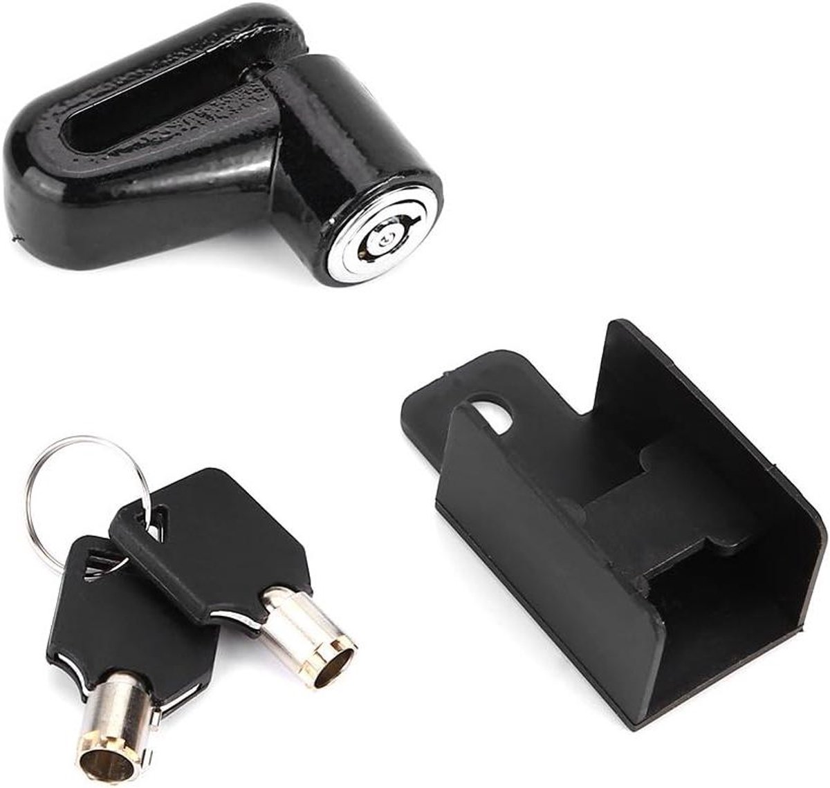 Fiets Beveiliging - Extra Sluiting - Voertuig Beveiligen - Compact Lichtgewicht - 5.5 cm - Zwart