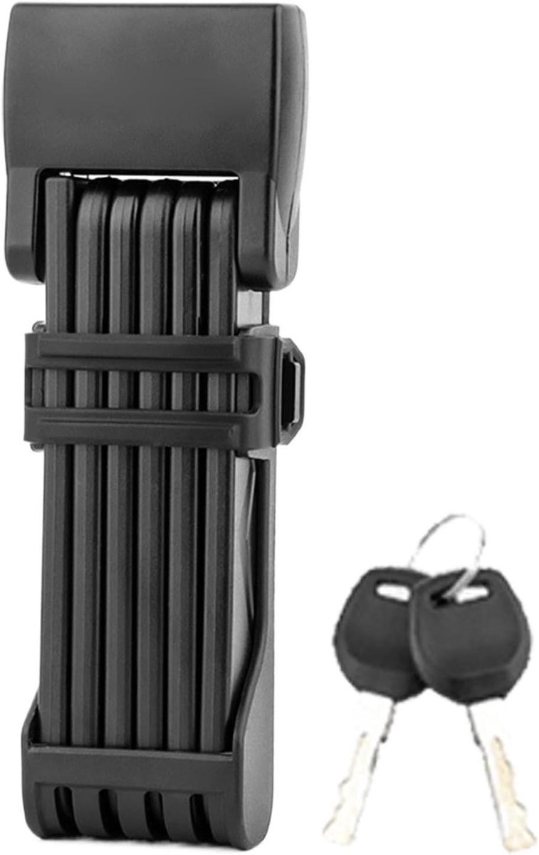 Fietsvouwsleutel - Scooter slot - Veilig opbergen - Hoge beveiliging - 18x5 cm - Zwart
