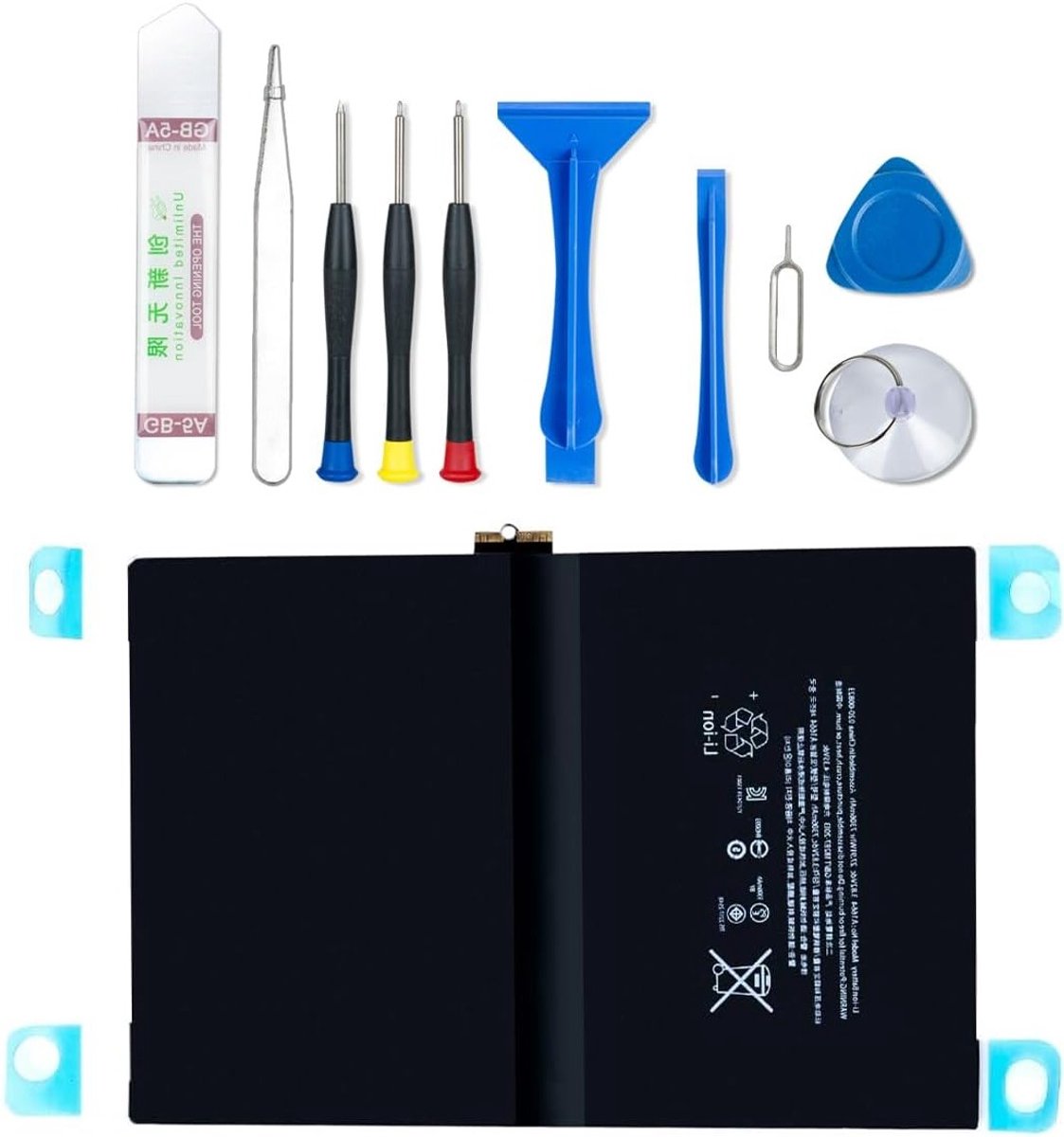 Vervangbare batterij voor iPad Pro 9.7 (2016) - 3.82V 7306mAh met installatiegereedschap en hoge capaciteit