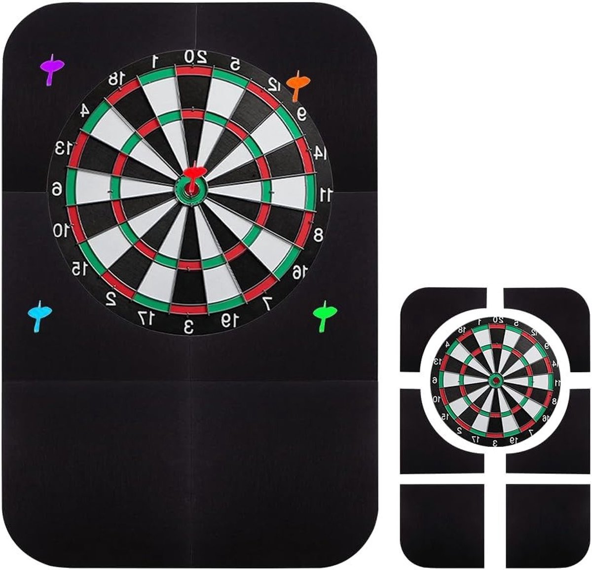 Zelfklevende Wandbeschermer voor Dartbord, Universele Dartbasis voor Optimale Wandbescherming (60 x 90 x 1.2 cm) - Ideaal voor Dartliefhebbers en Spelers