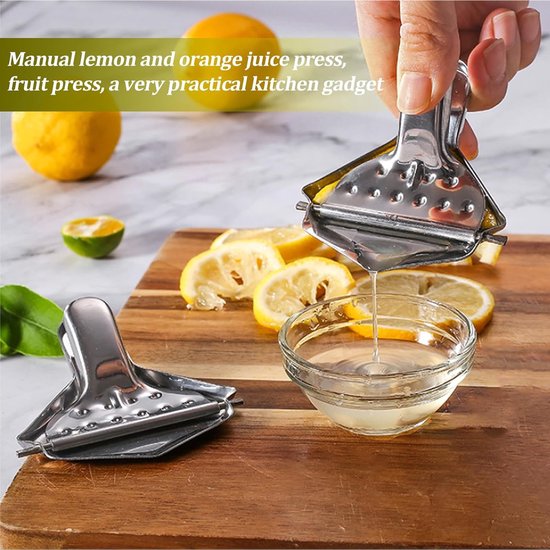 Handmatige Citruspers van RVS - 6-delige Set voor Citroenen, Sinaasappels en Druiven, Ideaal voor Vers Sap en Cocktails — afbeelding 5