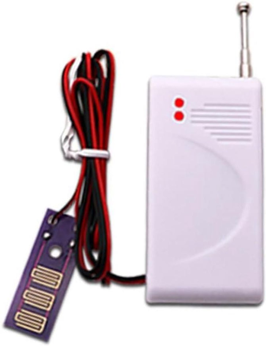 Waterlek Detector - Alarm Sensor - Overstroming Bescherming - Draadloze Dekking - 100 Meter - Wit