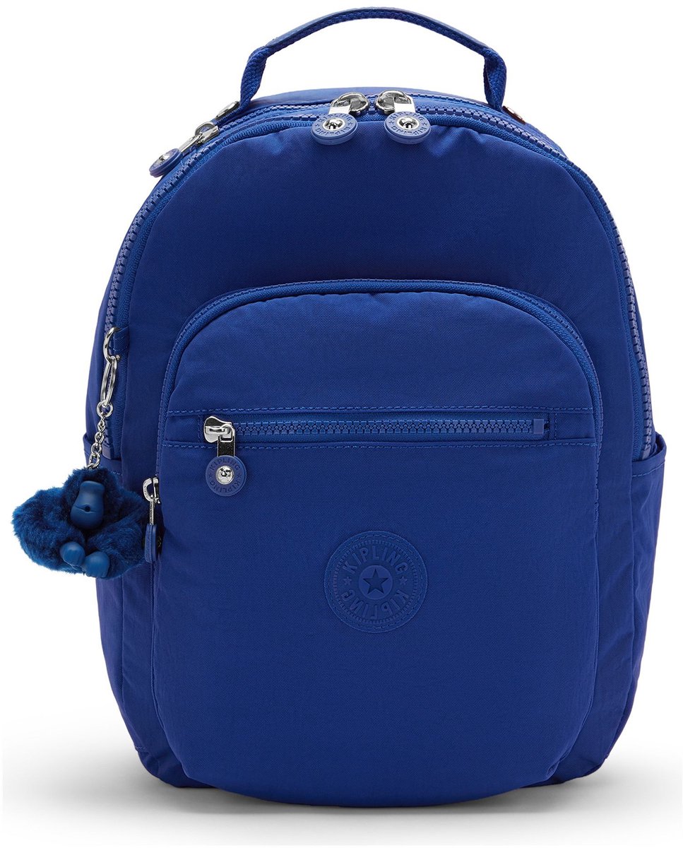 kipling vrijetijdsrugzak rugzak Basic Seoul Backpack Blazing Blue blauw