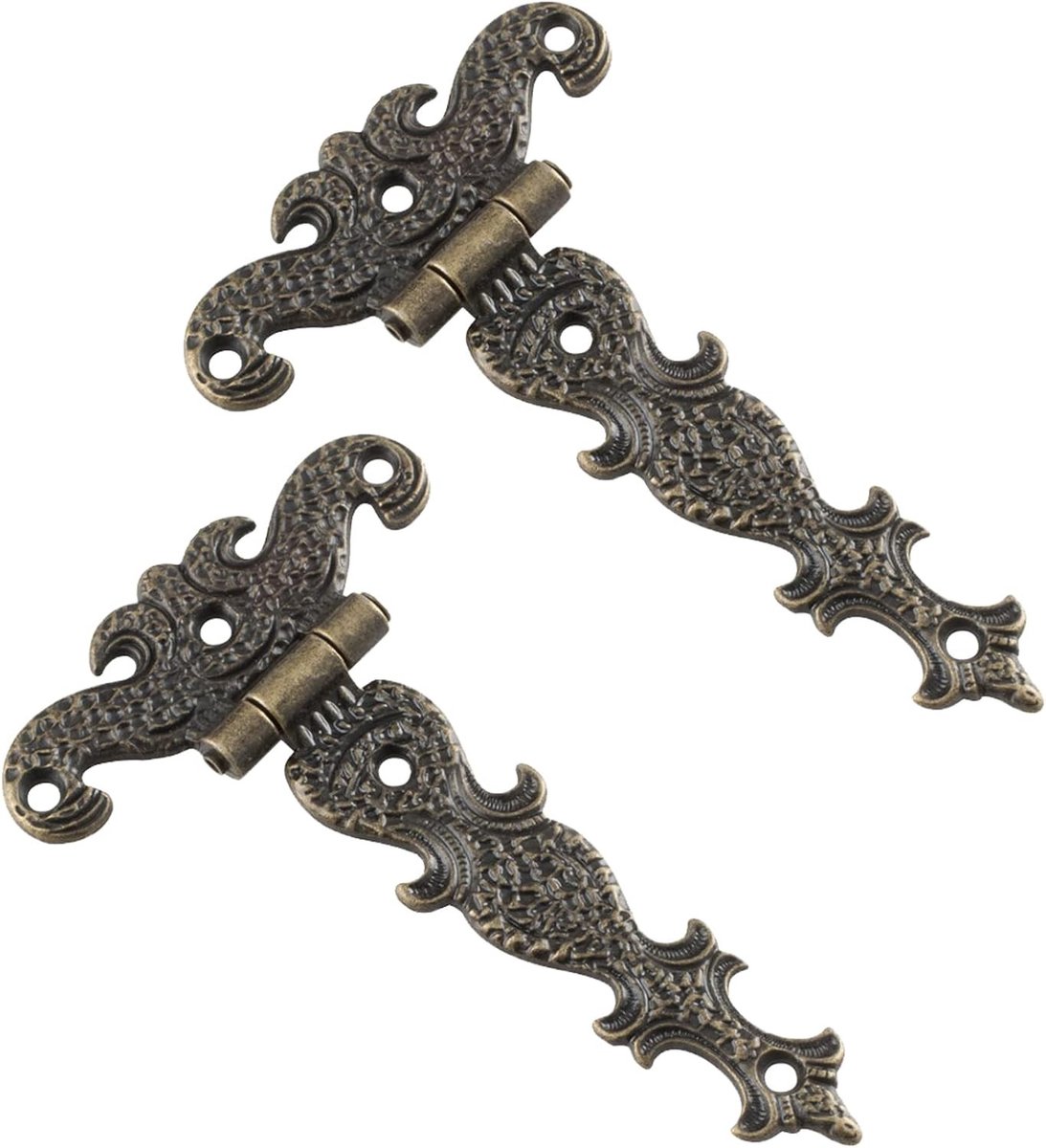 Decoratieve Retro T-Hengsels voor Deuren en Poorten - Vintage Hoekhengsels in Antiek Stijl, Geschikt voor Schuurdeuren en Rustieke Toepassingen