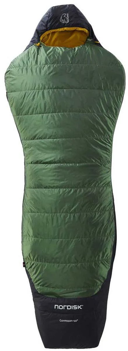 Nordisk Gormsson +10° Curve Slaapzak XL, zwart/groen