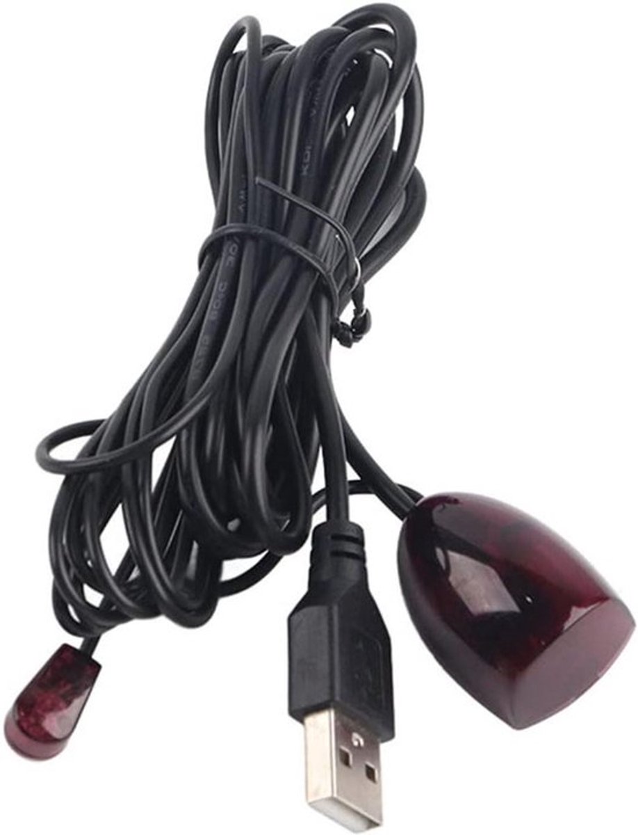 Multifunctionele USB-kabel voor IR-ontvanger, Infrarood Afstandsbediening-extender, thuis- en Hotelsettopboxen, USB-repeaterkabel.