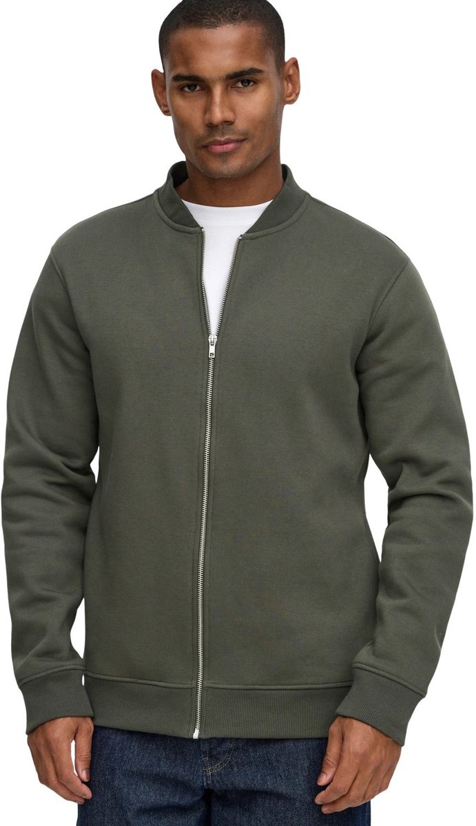 Only & Sons Heren Jas regular fit Groen S Volwassenen