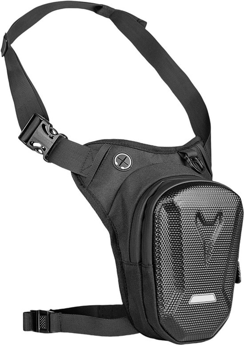 Multifunctionele Waterdichte Motor Tas voor Hiking, Camping en Klimmen - Grote Capaciteit, Zwart, One Size