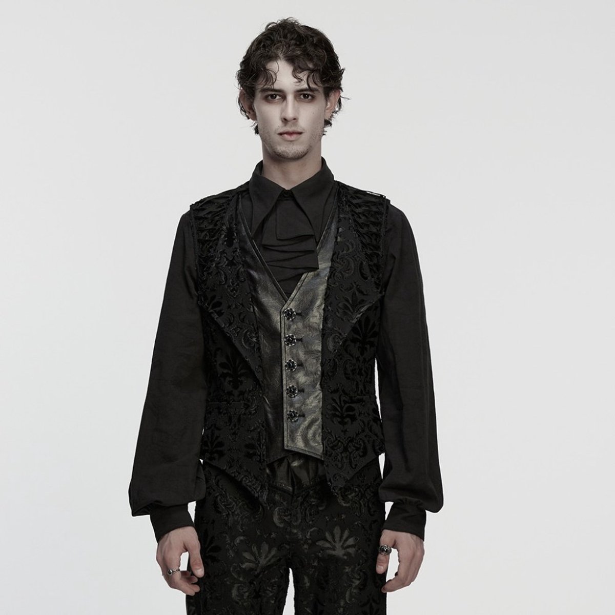 Punk Rave - Baroque Romantic Waistcoat - S - Zwart