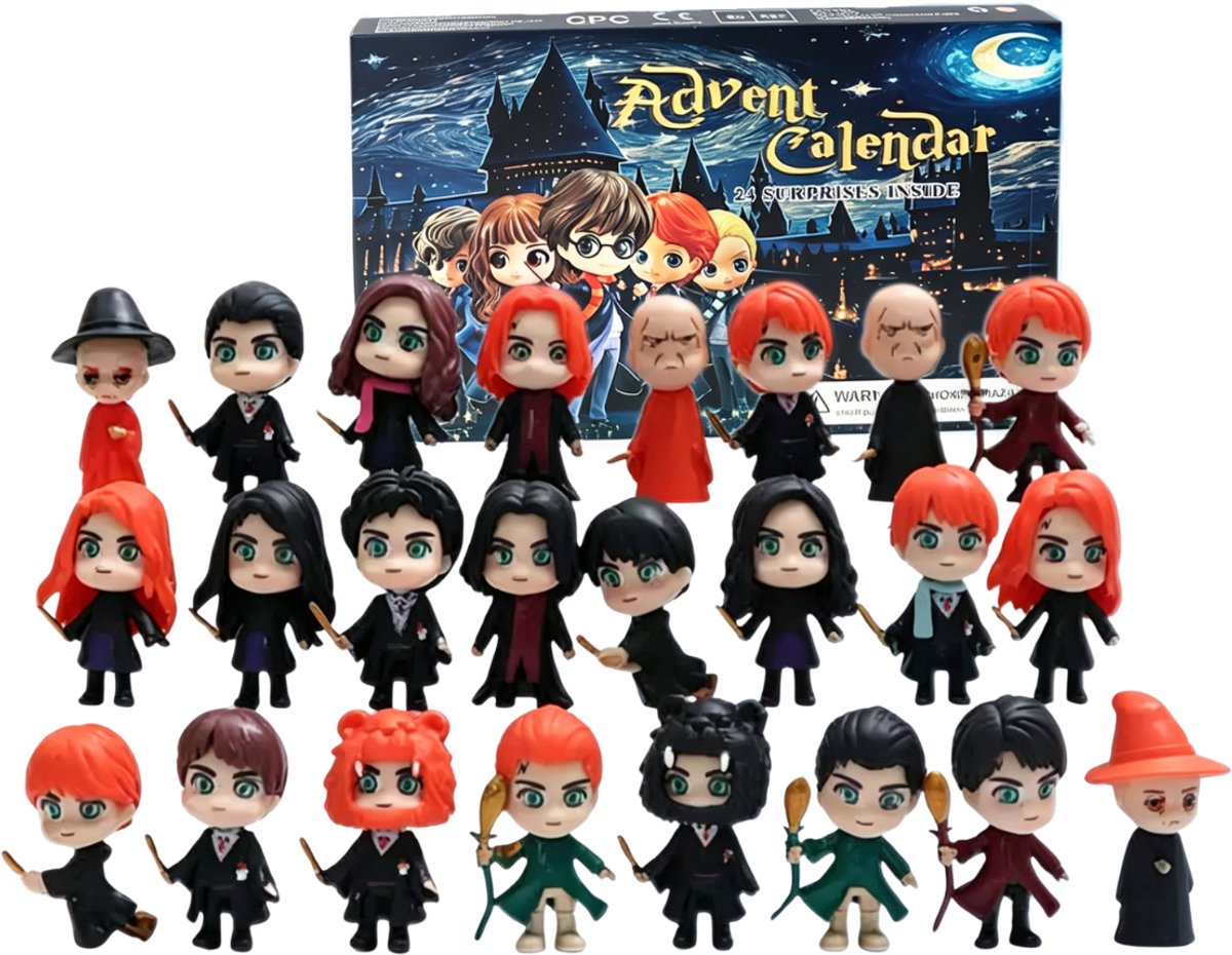 Jojoy - Speelgoed Adventskalender – Kerst Adventskalender met 24 Verzamelfiguren – Magische Tovenaarsfiguren voor Kinderen – WIZARDVENT