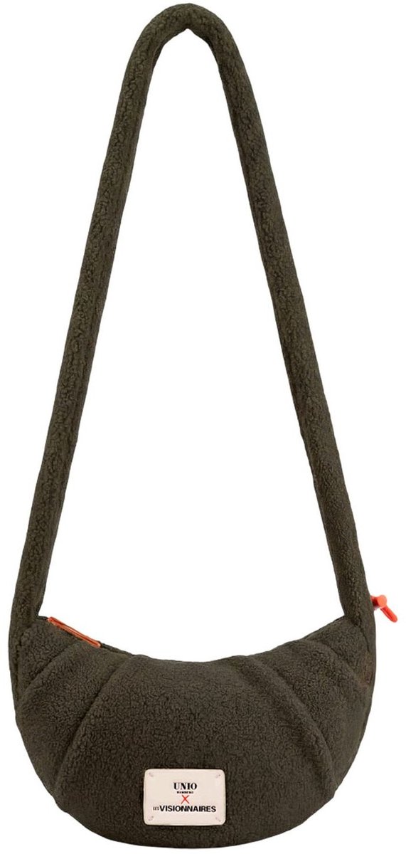 Unio Hamburg x Les Visionnaires schoudertas Teddy Unio Vancouver Khaki olijfgroen