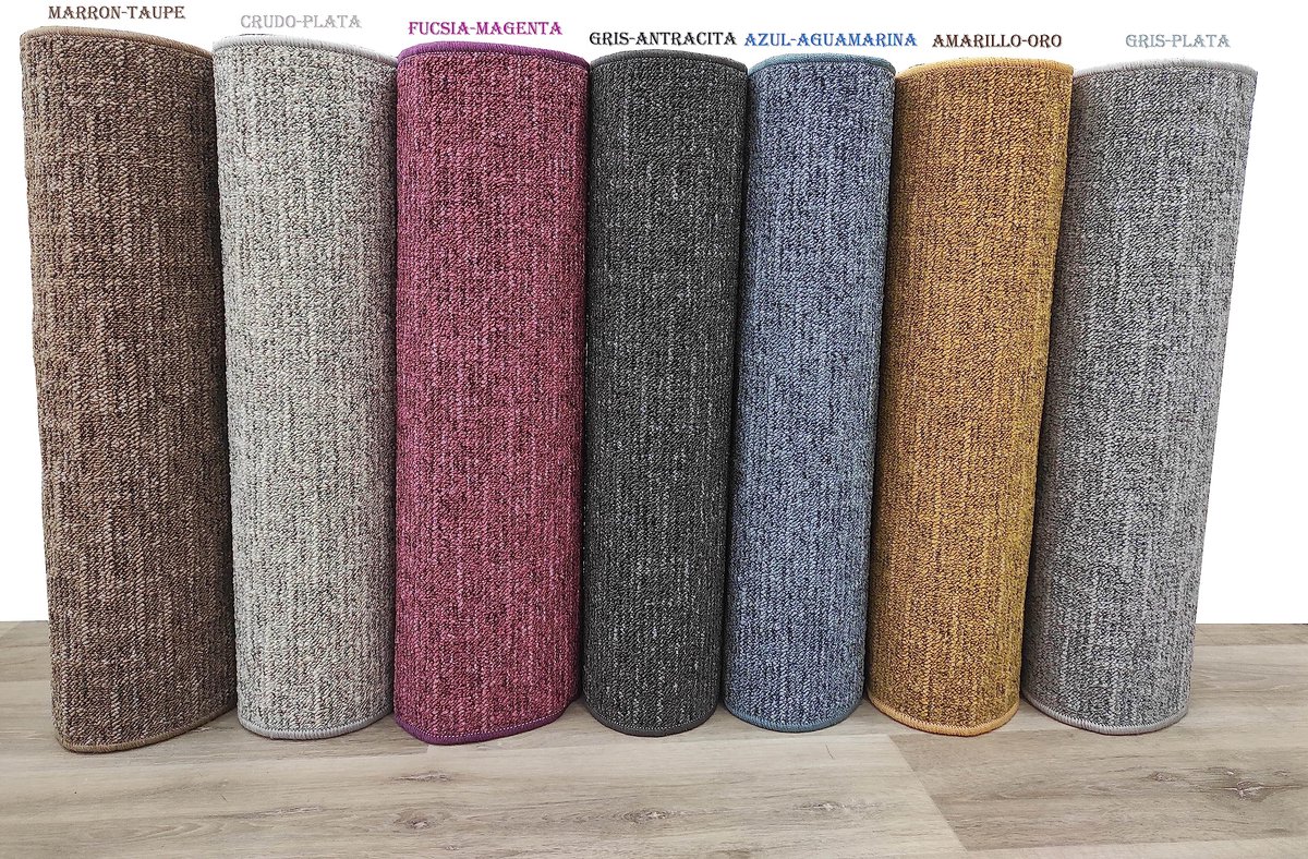 SnelShoppen - Glad tapijt voor woonkamer en slaapkamer, rustiek jute-effect, natuurlijk, duurzaam, zonder haren en knopen, voor keuken en entree