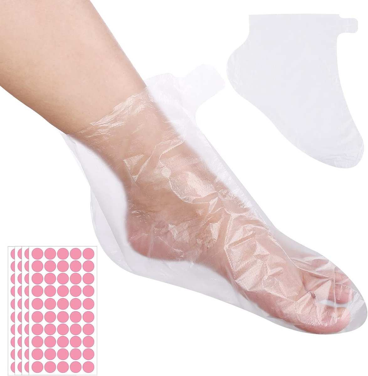 Verzorgende Wegwerpsokken voor Paraffine Voetmasker - Ideaal voor Voetverzorging en Spa Behandelingen, 200 Stuks