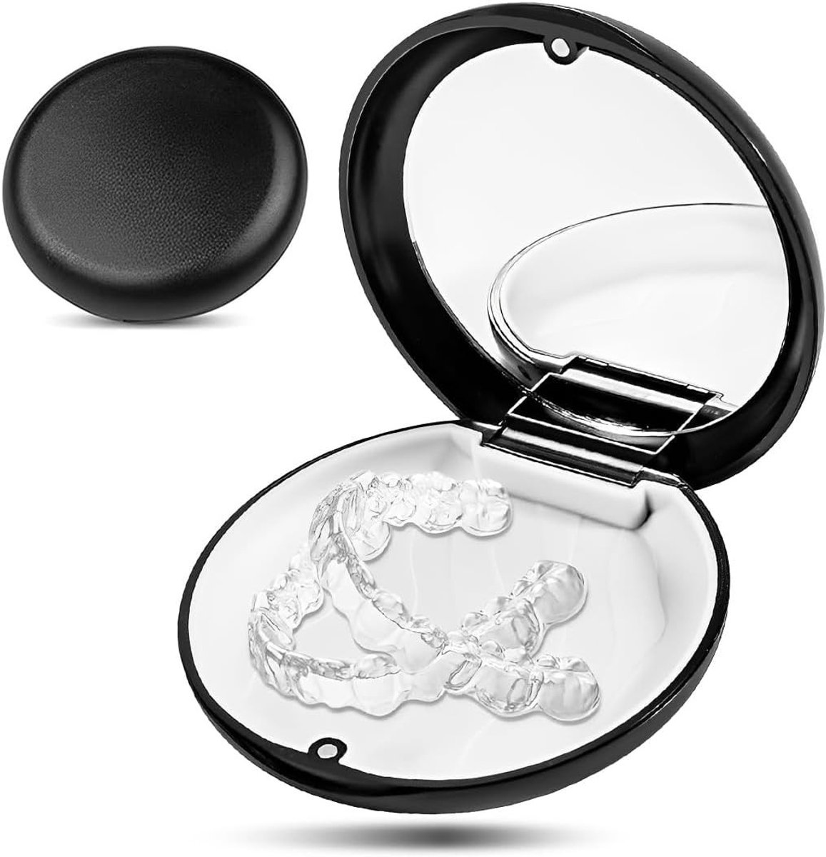 Draagbare Opbergtas voor Tandheelkundige Benodigdheden - Makkelijk Schoon te Maken en Compact Design (Zwart)