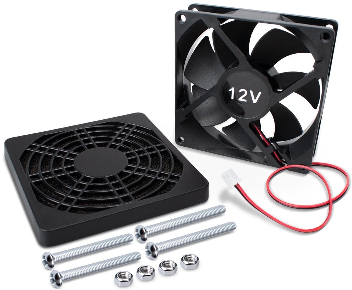 Mini stille elektrische koelventilator 90x90x25 mm voor ijsmachines, koeling en computers - DC12V