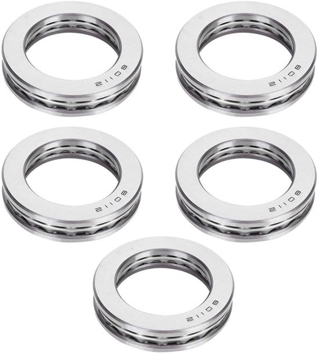 5-delige axiale kogellager-set, 40 mm x 60 mm x 13 mm, stille axiale kogellagers voor vliegtuigen, hoge kwaliteit en duurzaamheid