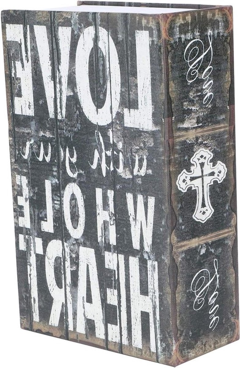 Omleidingsboekkluis met cijferslot, geheim compartiment, draagbaar, geldkistje voor sieraden, documenten, waardevolle spullen (7,2"x4,6" x2,2")