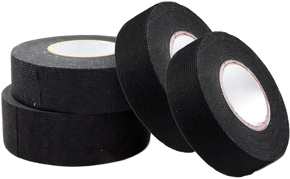 Duurzame Isolatietape voor Draadbundels, Zwart, 19 mm x 15 m, Perfect voor Auto, Huishoudelijk en Elektrisch Gebruik