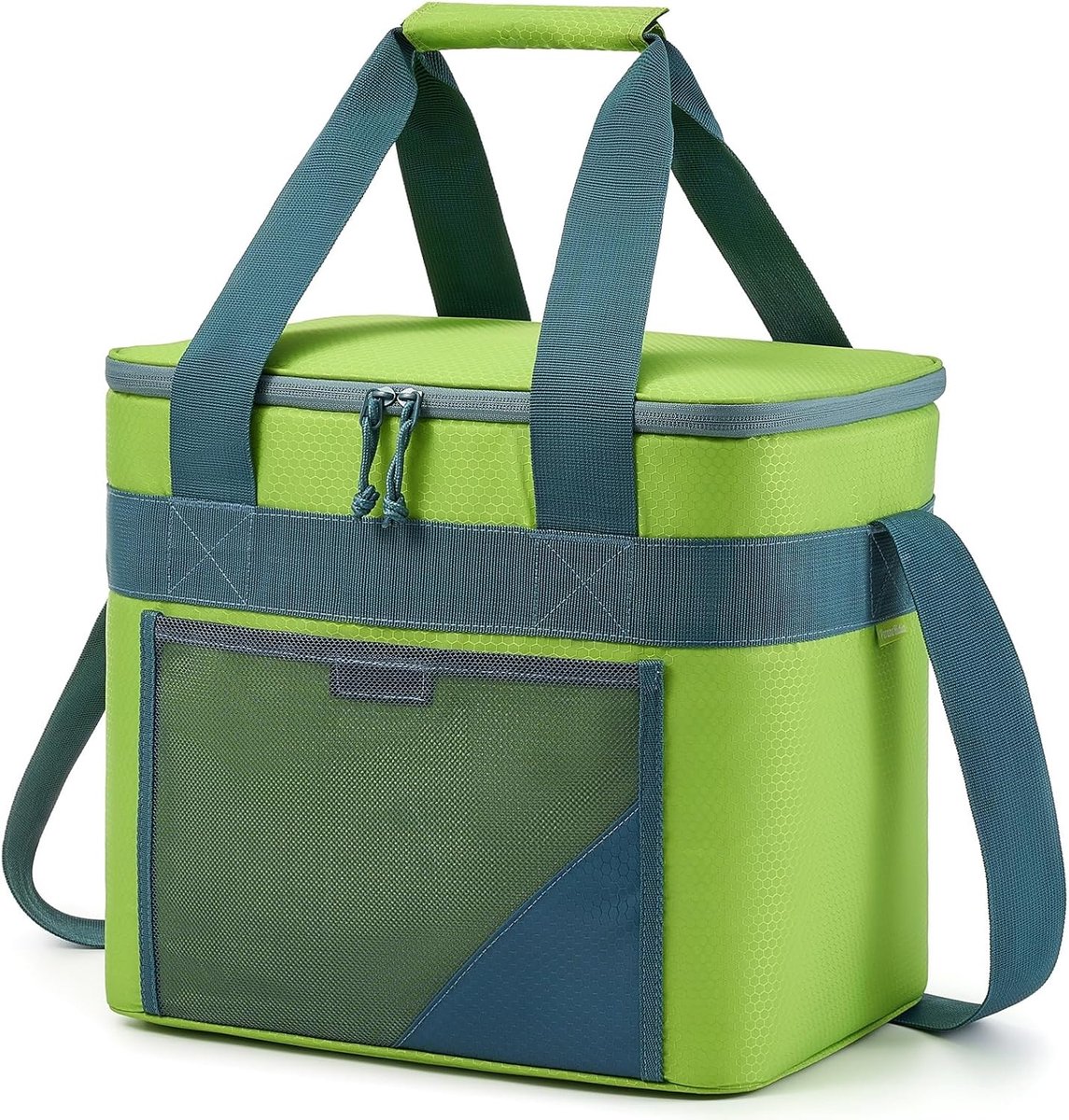 SnelShoppen - Geïsoleerde Koeltas 30 Liter - Grote Opvouwbare Picknicktas voor Auto, Boodschappen en Reizen - Lichte Draagbare Koelbox voor Camping, S