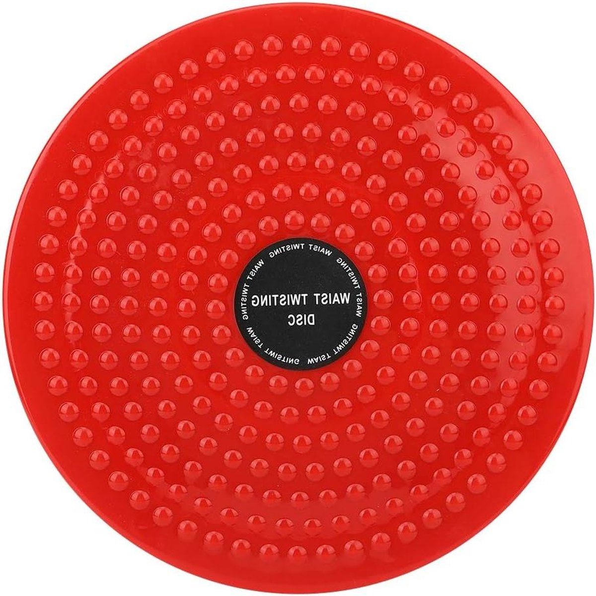 Taille Draai Schijf - Balansbord Fitness - Lichaam Vormgeven - Antislip Bodem - 25 cm Diameter - Rood