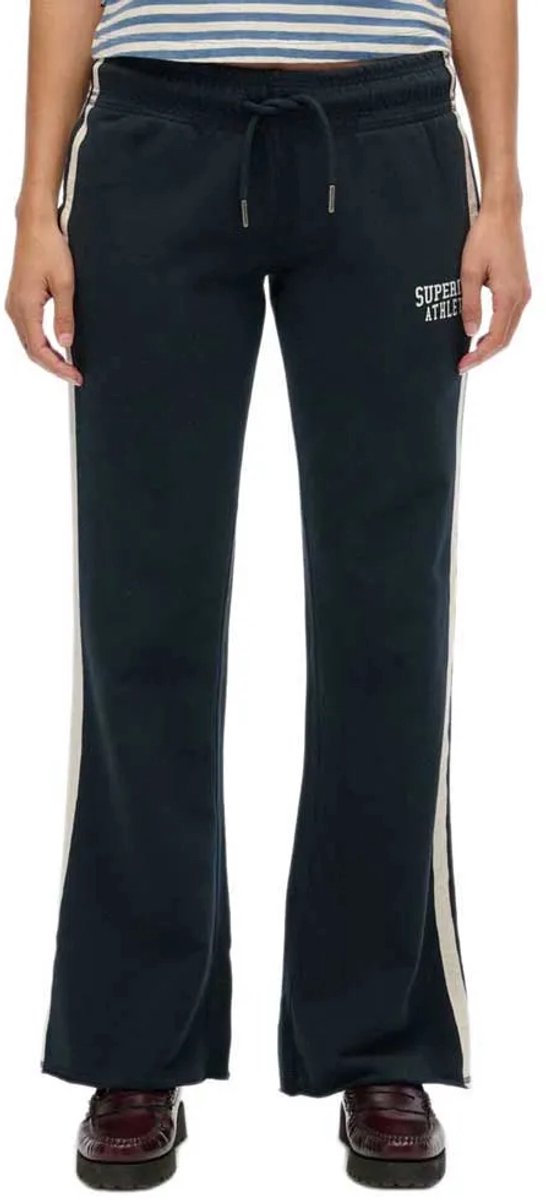 Superdry Athletic Stripe Flare Joggers M Vrouw Marineblauw