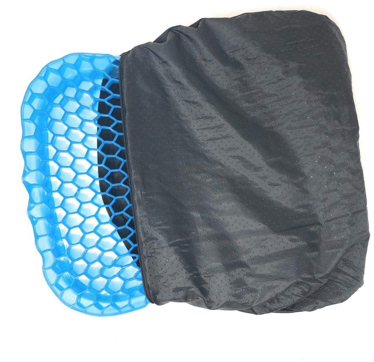 SnelShoppen - Draagbaar Gel-Flex Kussen, Ademend, Anti-Decubitus, Comfortabel Kussen voor Thuis, Tuin, Camping en Reizen, Verstelbaar en Lichtgewicht