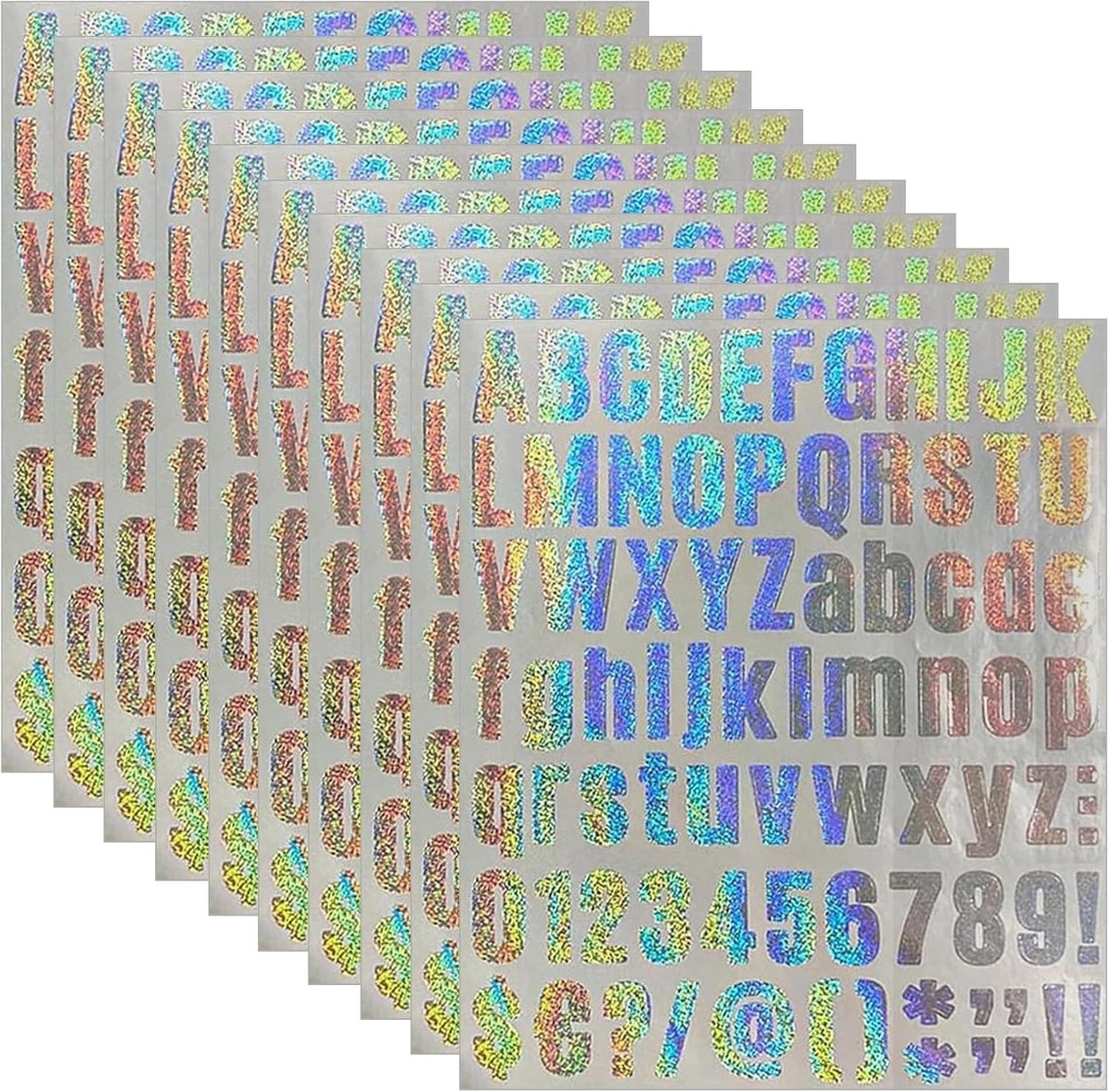 10 Adhesive Stickers voor Huisnummers - Vinyl Cijfers voor Postbussen, Ramen en Auto's - Nummer Kit voor Adresbevestiging en Signalisatie