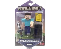 Minecraft Steve actiefiguur 8 cm - Video Game Merchandise