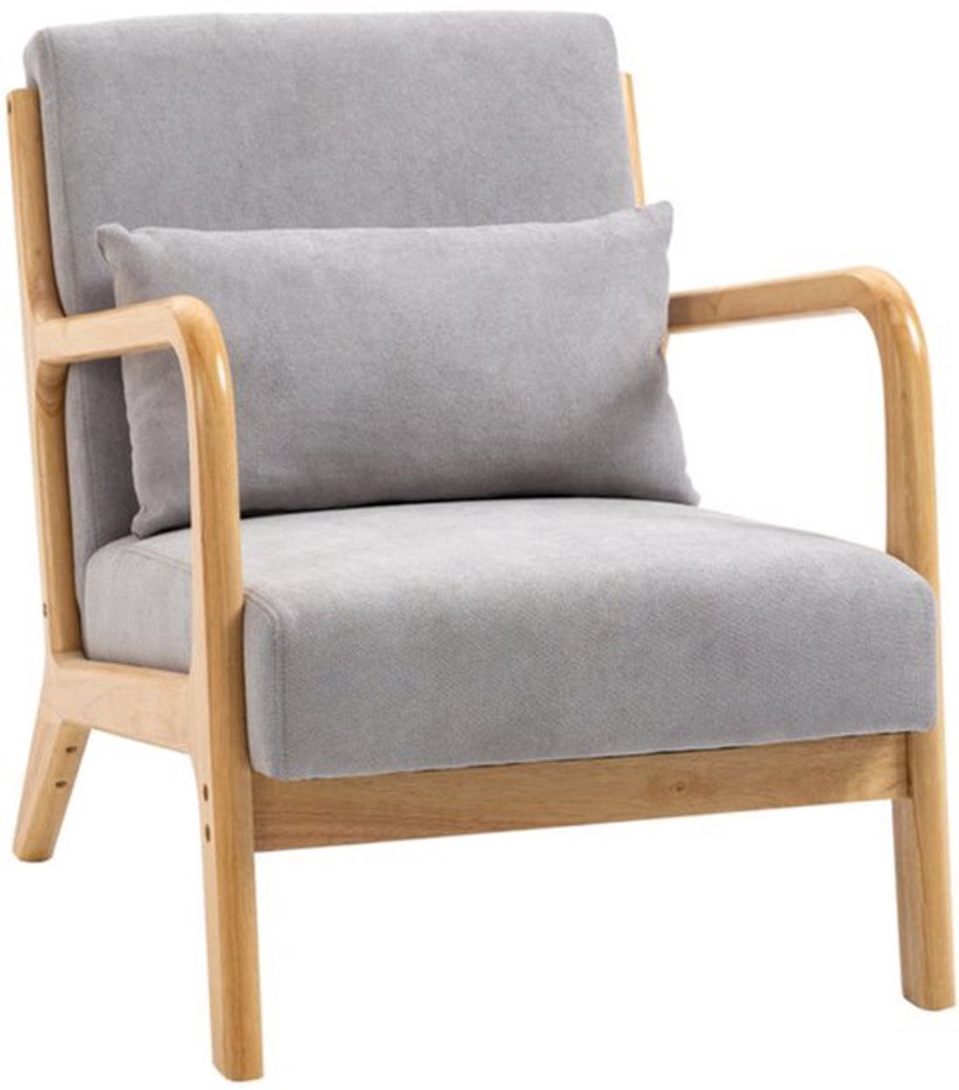 Fauteuil – Loungestoel – Relaxstoel – Armstoel – Leunstoel – Verstelbaar – Robuust Rubberh