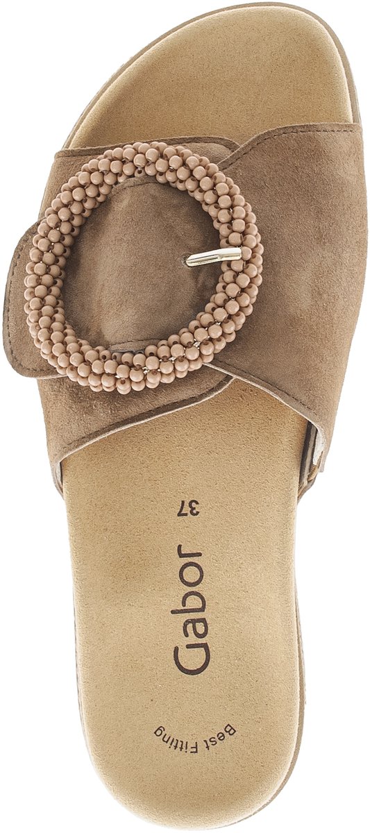 Gabor Dames Slippers - bruin