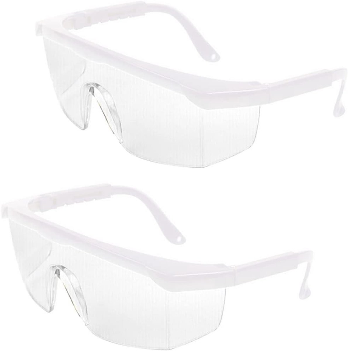 Veiligheidsbril Set van 2, Wrap Around Anti-Fog Beschermende Brillen voor Kinderen en Volwassenen met Dikke PC Lenzen voor Oogbescherming en Comfortabel Zicht