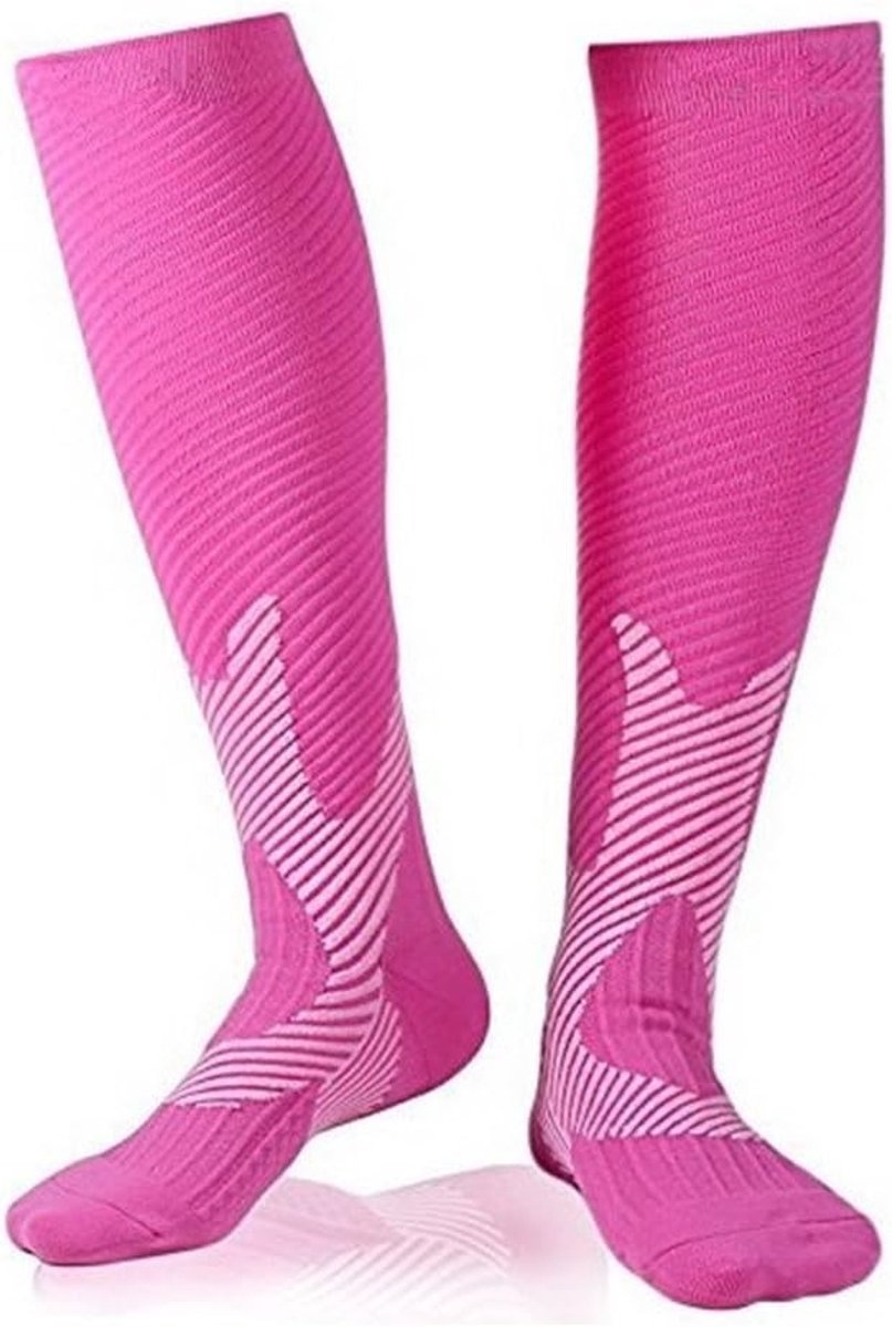 Sterke compressiekousen voor sport en reizen - 3 paar unisex steunkousen voor optimale ondersteuning