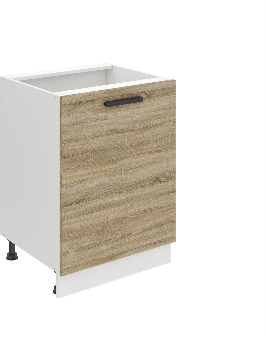 BELINI Keukenonderkast SD 60 cm met 1 Deur - Sonoma Eiken