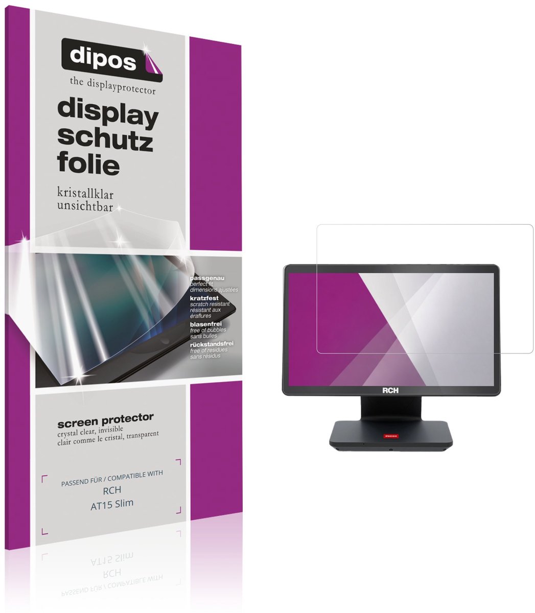 dipos – 2x Beschermfolie geschikt voor RCH AT15 Slim | Krasbestendige & heldere Screenprotector Ultra-Thin