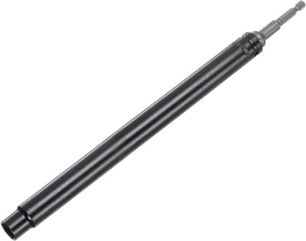 Extra lange holle steeksleutel 14mm, 300mm lengte, 1/4 inch hex shank, 6-punts snelwissel diep-well moeraandrijver voor lange schroefdraadstangen en bouten