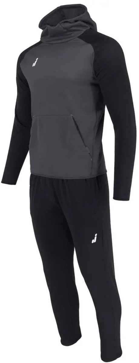 Joluvi Hood Ran Trainingspak Zwart,Grijs L Man