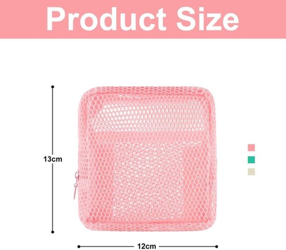 Toilettas Dames - Kleine Opbergtas met Ritssluiting - Draagbare Reistas - Geschikt voor Schoonheidsaccessoires - Zacht en Fris Ontwerp - Transparant Design - Make-uptas